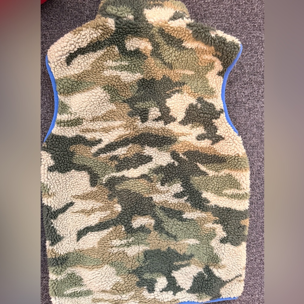 Crewcuts Camouflage Sherpa Vest with Blue Zipper - Picture 4 of 7